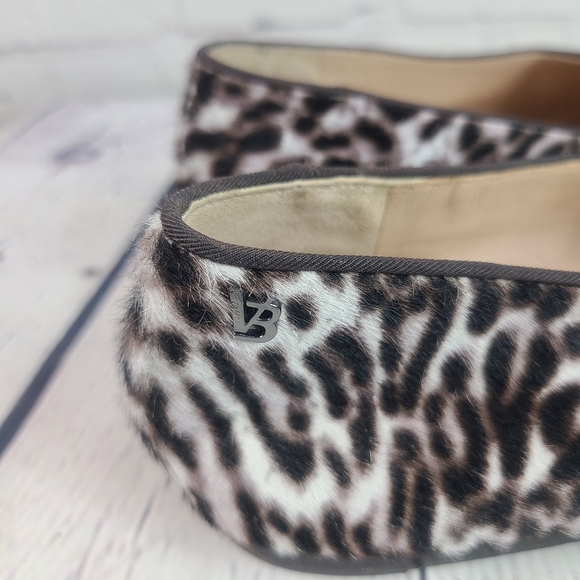 Veronica Beard Griffin calf hair flats loafers leopard print size 8.5 - Picture 5 of 9